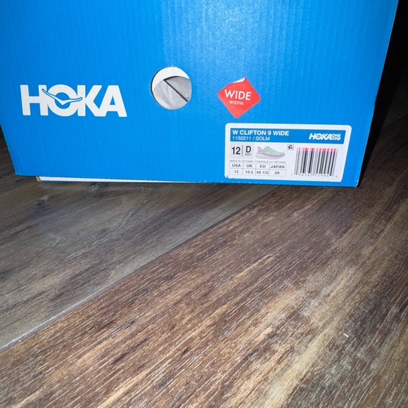 HOKA Clifton 9 Running Sneaker Sunlit Ocean Lilac Comfort Women's Size 12 Wide - Picture 9 of 12